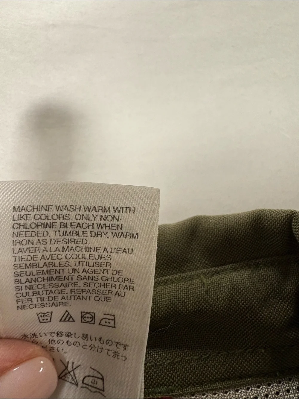 The North Face Mens  Olive Button-Up Work Shirt Modal Blend Medium